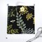 Black Jumbo Botanica Black Green Flowers Leaves Floral Nature Plants Garden Bees Botanical Custom Printed Fabric by Spoonflower Various Fabrics by the Yard or Fat Quarter